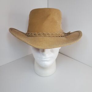 Aussie Shade Original Sport Hat Sz Large Adjustable Outback Tan Beige